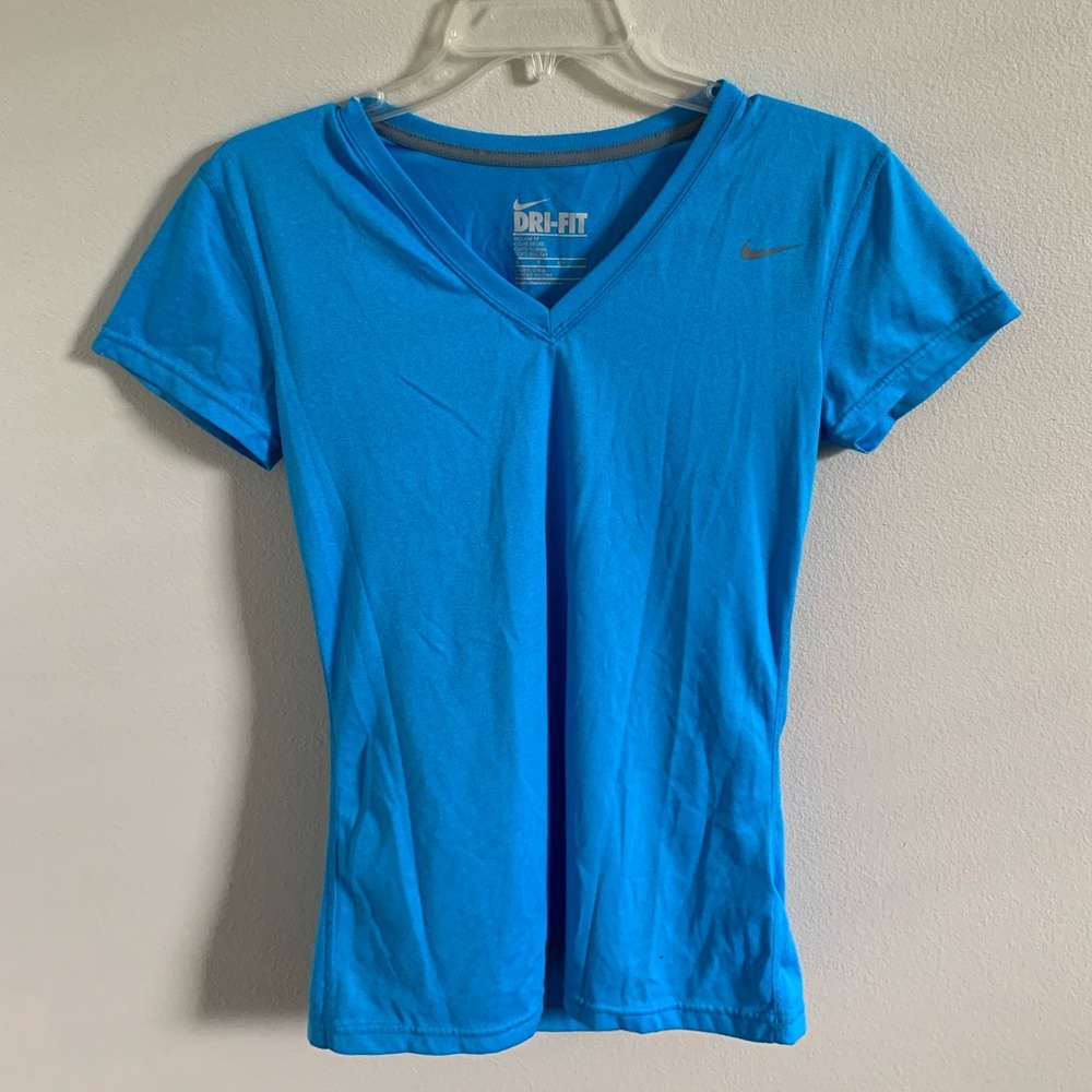 Blue Authentic Nike Dri-Fit Short Sleeved Top 💙